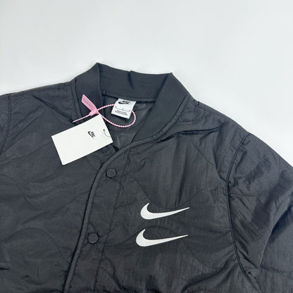 Nike Double Swoosh Quilted Jacket  Black