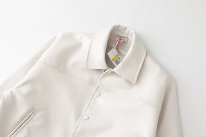 Supreme x Nike Leather Jacket  White