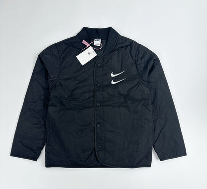 Nike Double Swoosh Quilted Jacket  Black