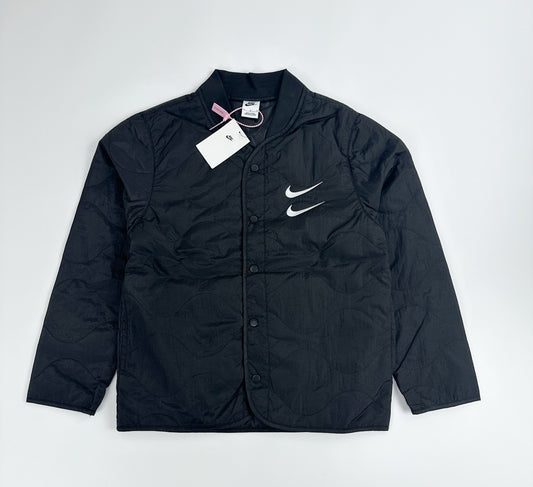 Nike Double Swoosh Quilted Jacket  Black