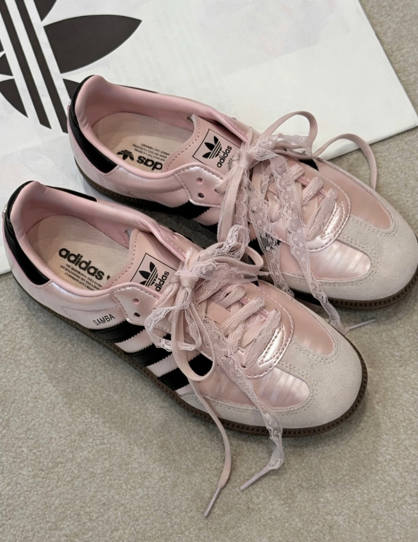 Adidas Samba — Pearlescent Pink