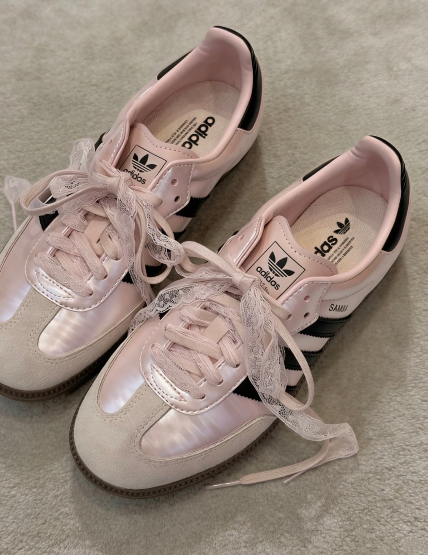 Adidas Samba — Pearlescent Pink