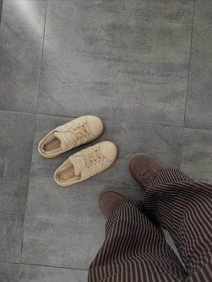 Adidas Campus winter Mule Platform Beige