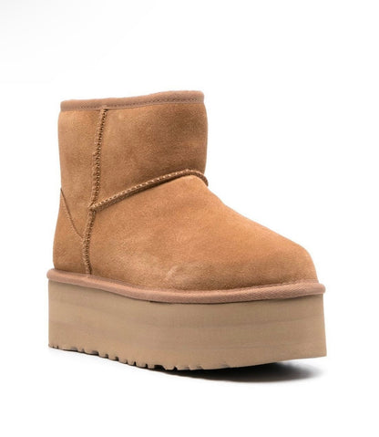 UGG® Classic Ultra Mini Platform Boots – Cream