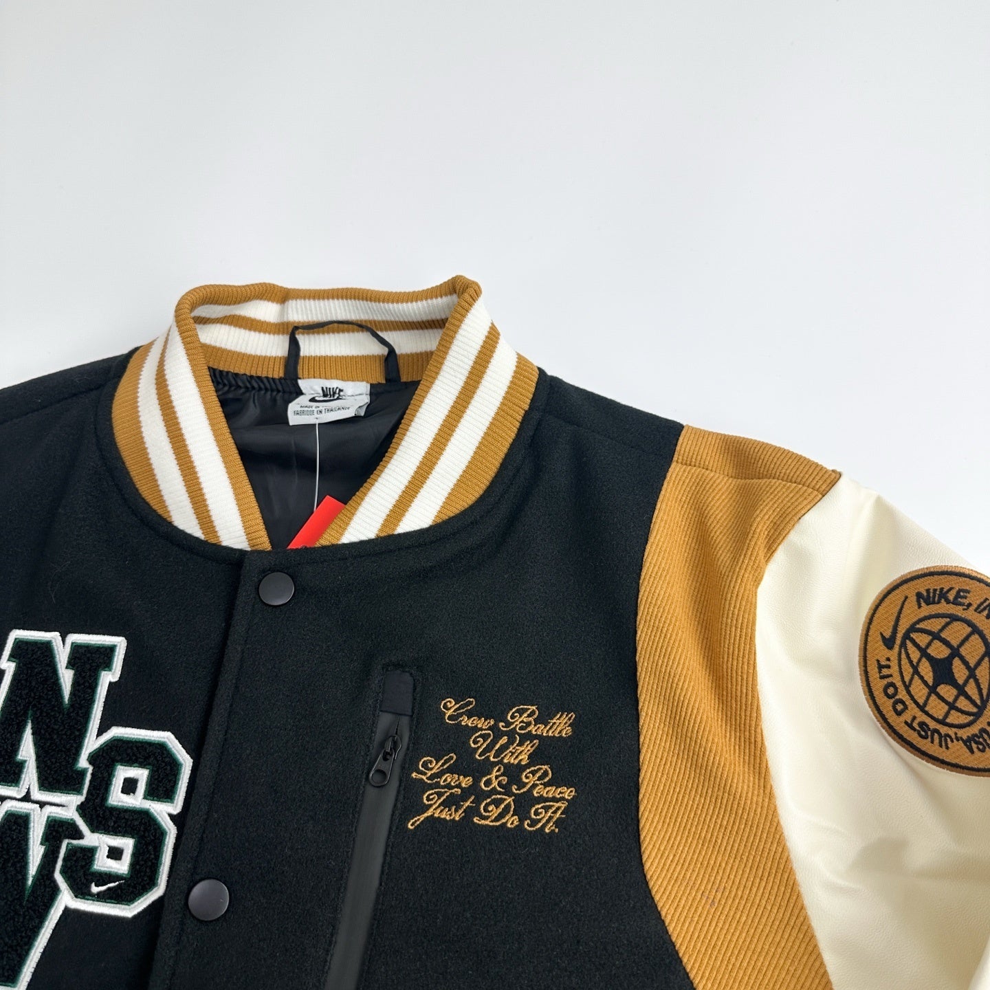 Nike NSW Varsity Jacket  Black & Cream