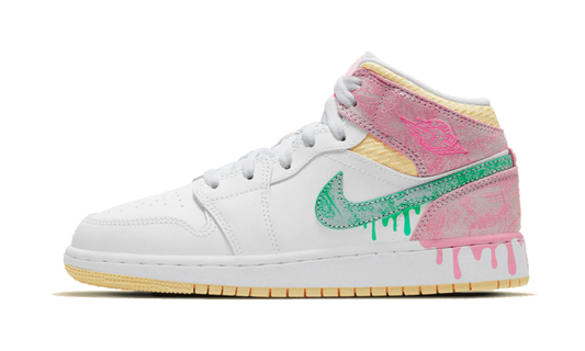 Air Jordan 1 Mid Paint Drip