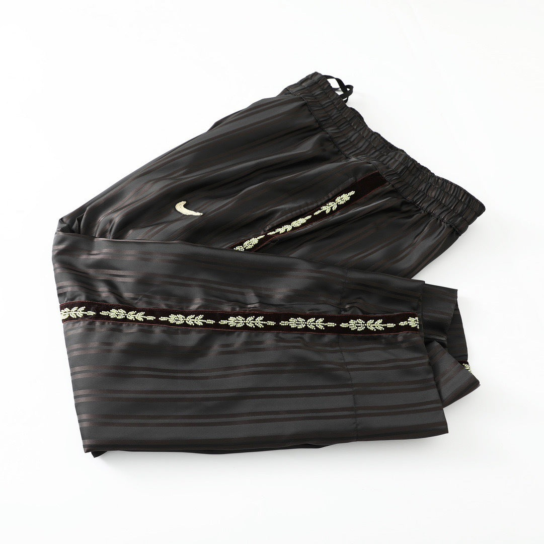 Nike x Stüssy Satin Track Pants  Black