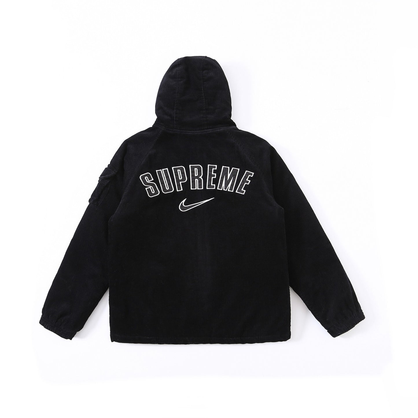 Nike Corduroy Hooded Jacket Black