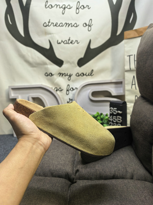 Suede Mules Adidas  Samba– Sand Beige