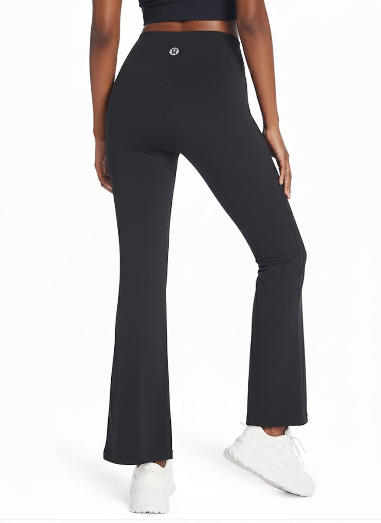 lululemon® High-Waist Flared Yoga Pants – Moisture-Wicking & Bare Feel