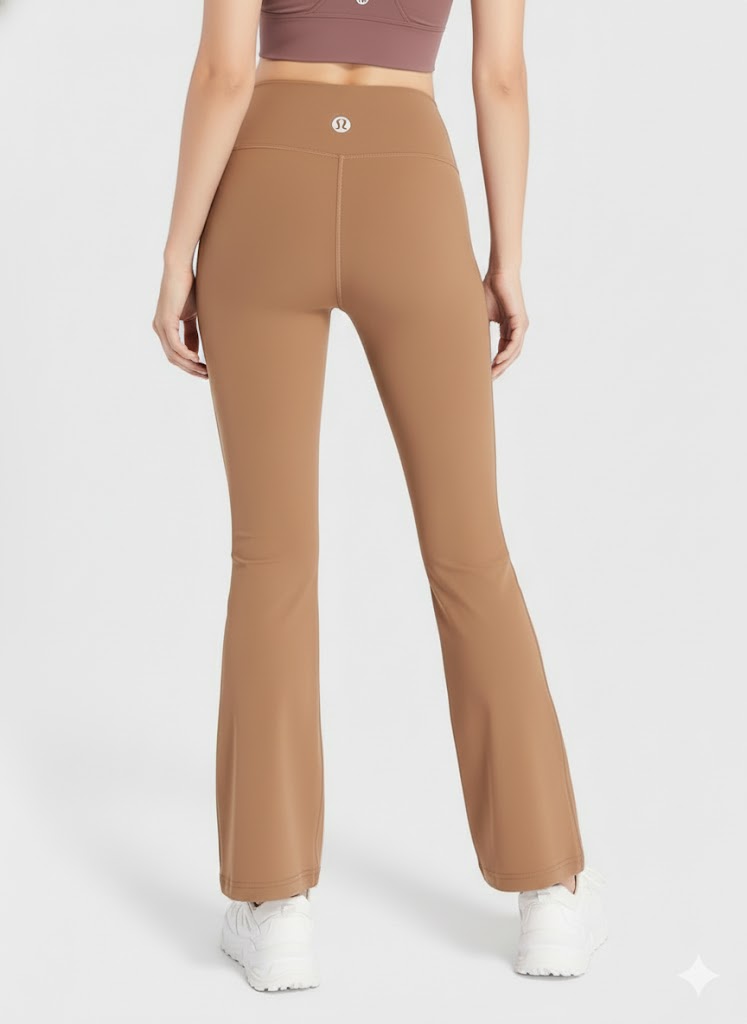 lululemon® High-Waist Flared Yoga Pants – Moisture-Wicking & Bare Feel